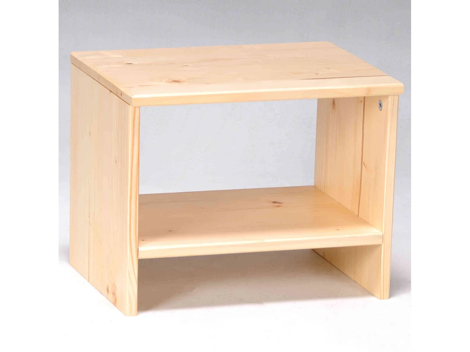 Chevet 1 tablette en bois naturel laqué - CH14044