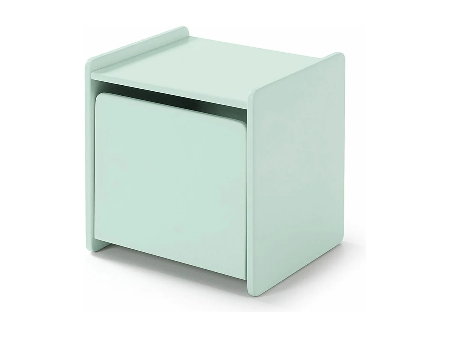 Chevet 1 porte enfant vert menthe