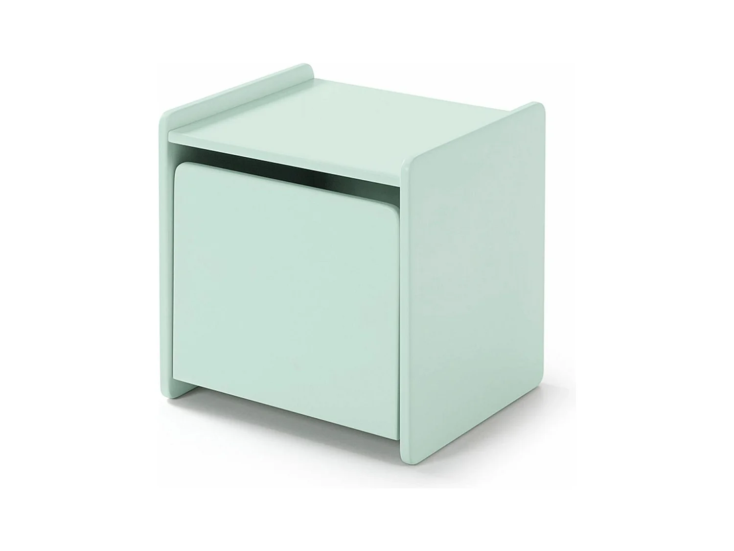Chevet 1 porte enfant vert menthe