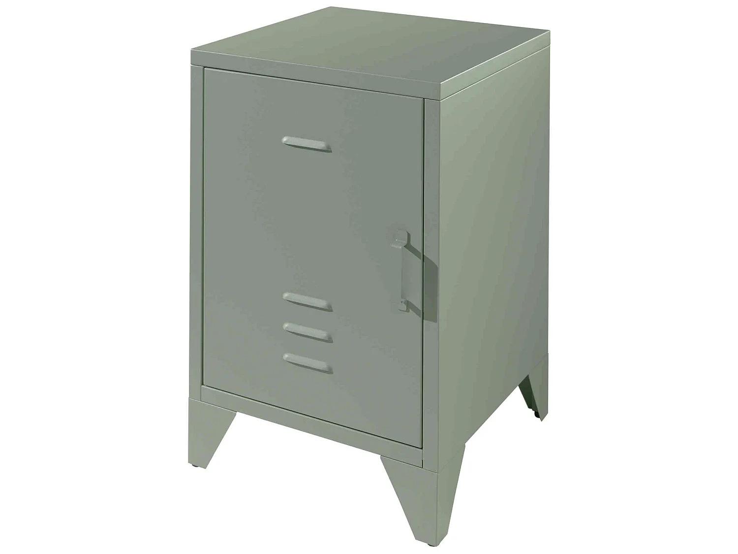 Chevet enfant 1 porte en métal vert - CH2061