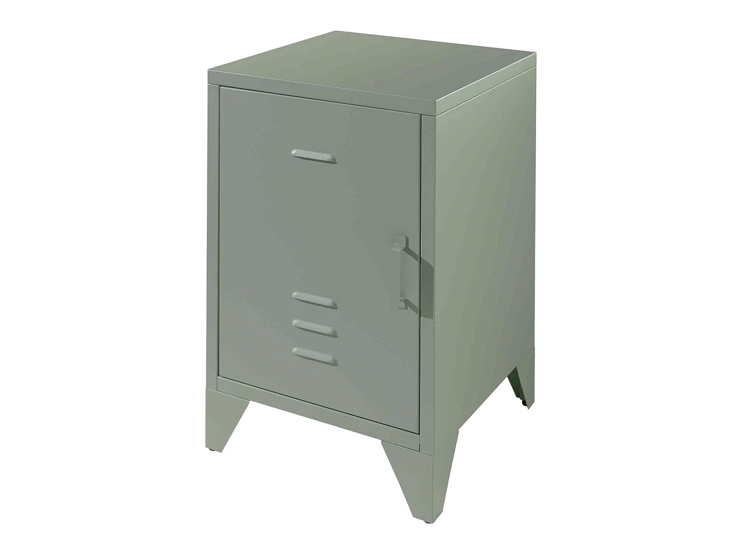 Chevet enfant 1 porte en métal vert - CH2061