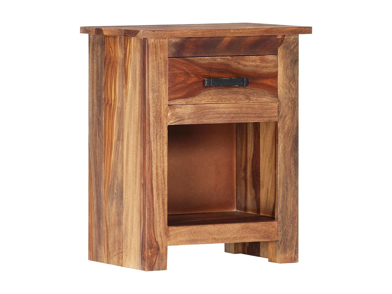 Table de nuit chevet bois marron 40 x 30 x 50 cm 1402149