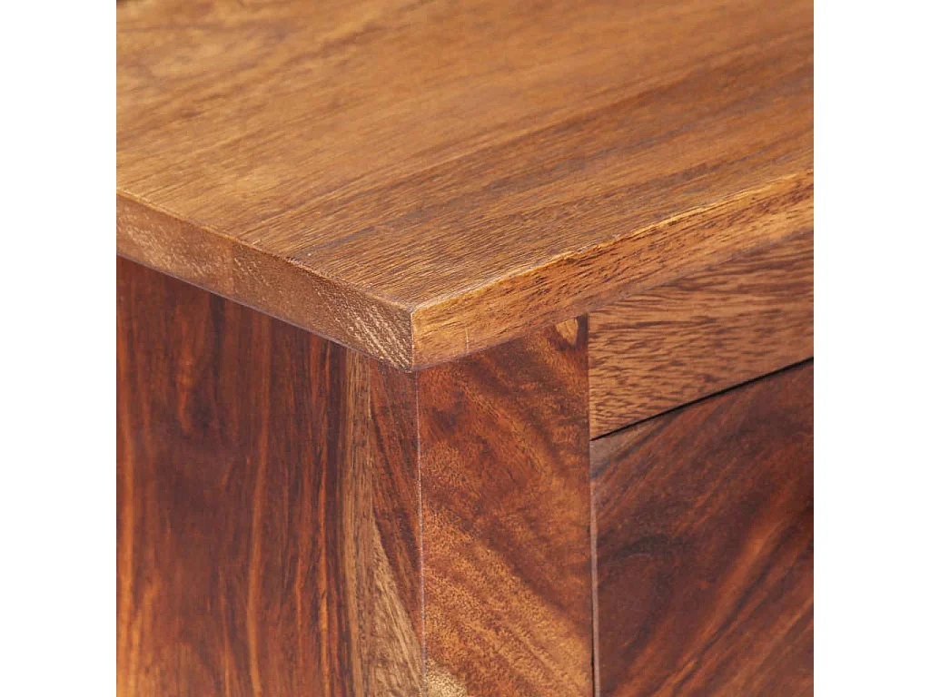 Table de nuit chevet bois marron 40 x 30 x 50 cm 1402149