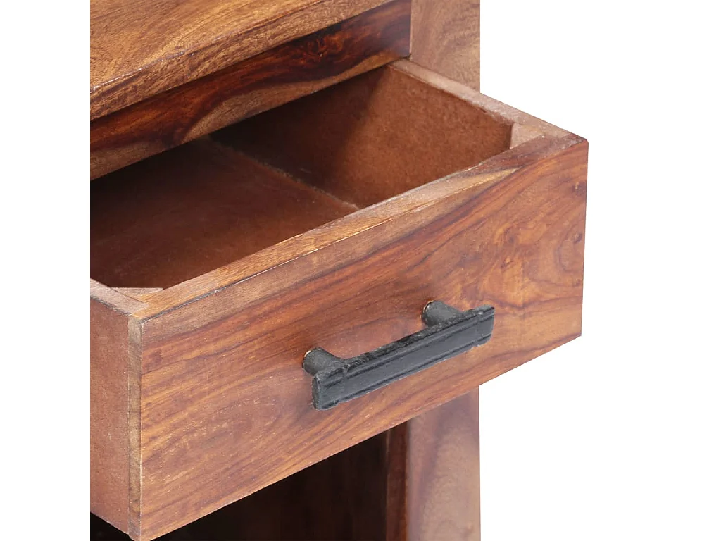 Table de nuit chevet bois marron 40 x 30 x 50 cm 1402149