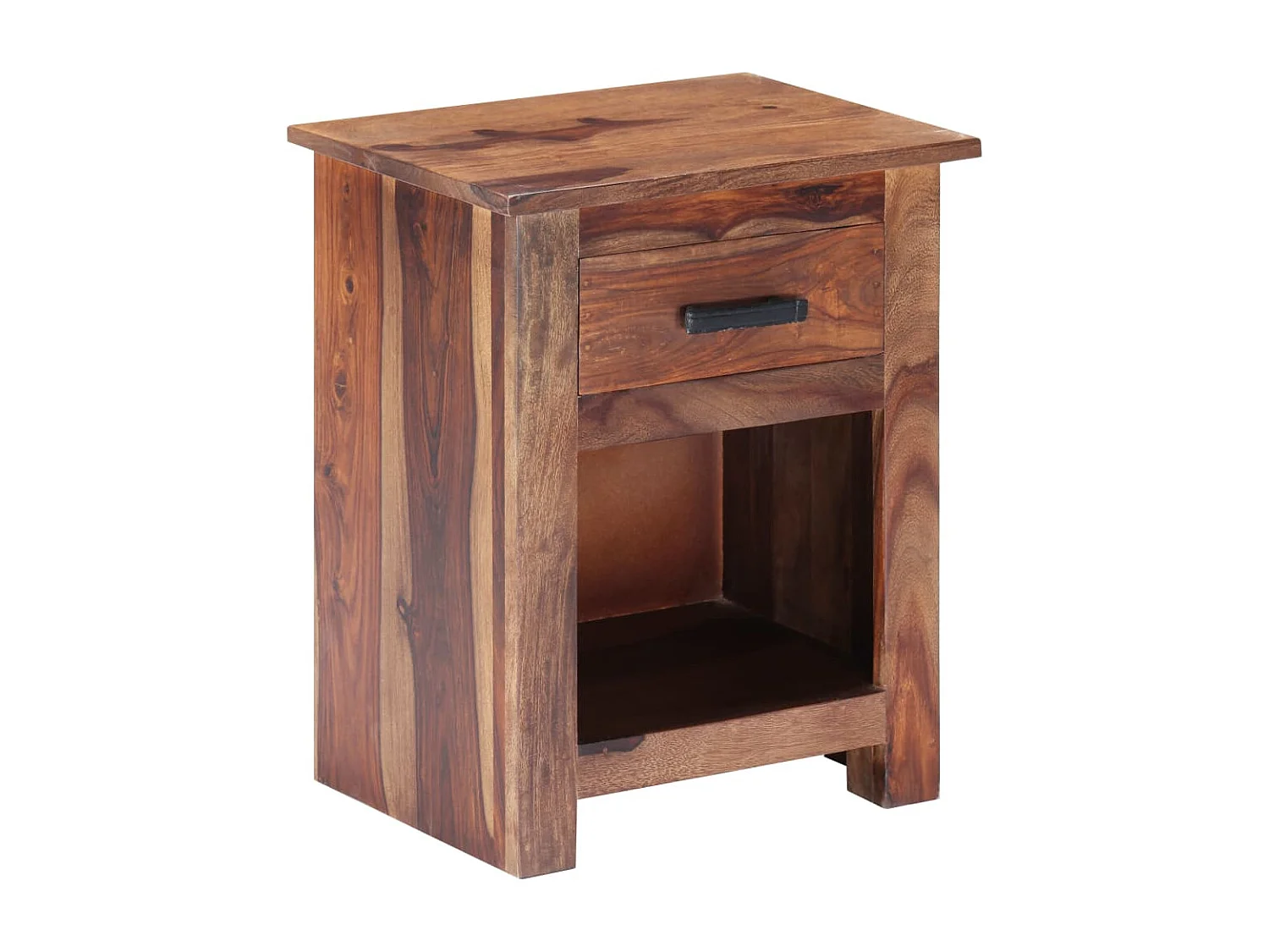 Table de nuit chevet bois marron 40 x 30 x 50 cm 1402149
