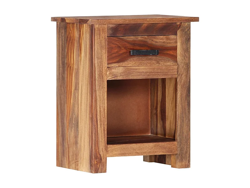 Table de nuit chevet bois marron 40 x 30 x 50 cm 1402149