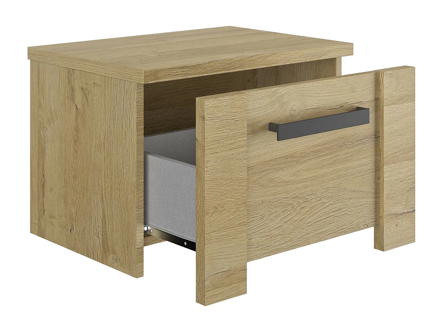 Chevet 1 tiroir avec poignée en métal - CH5073