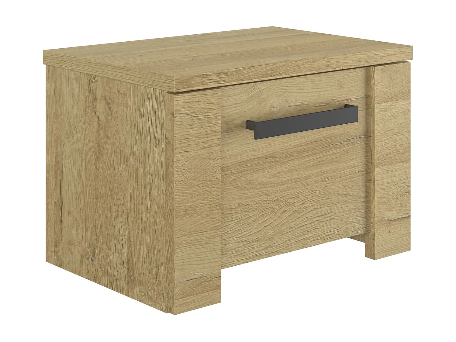 Chevet 1 tiroir avec poignée en métal - CH5073