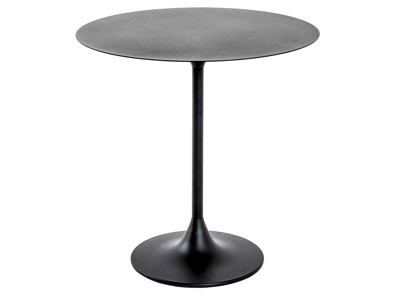 Table de chevet avec plateau en métal noir - CH15046