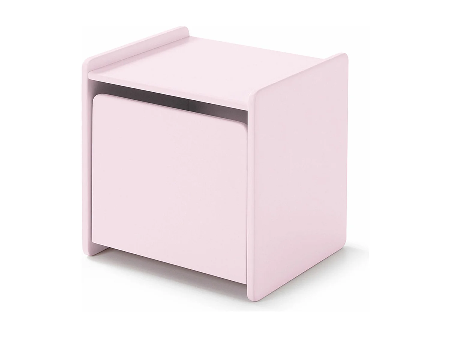 Chevet 1 porte enfant rose - Terre de Nuit