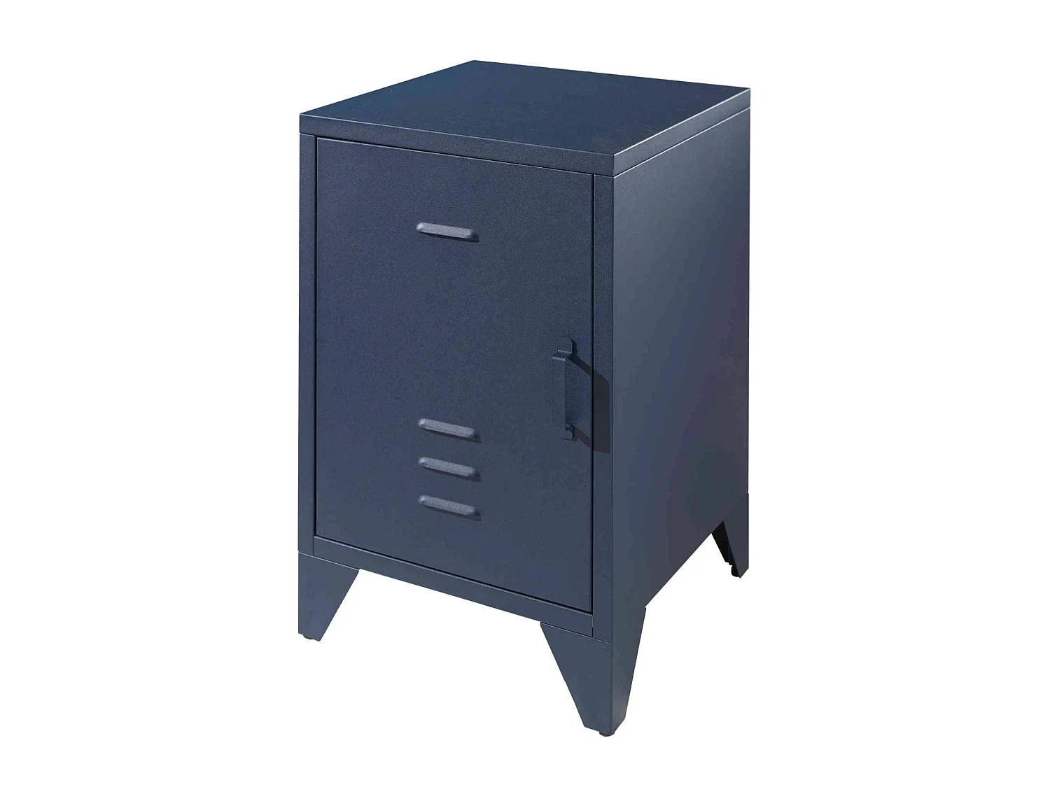 Chevet 1 porte en métal bleu - CH2061
