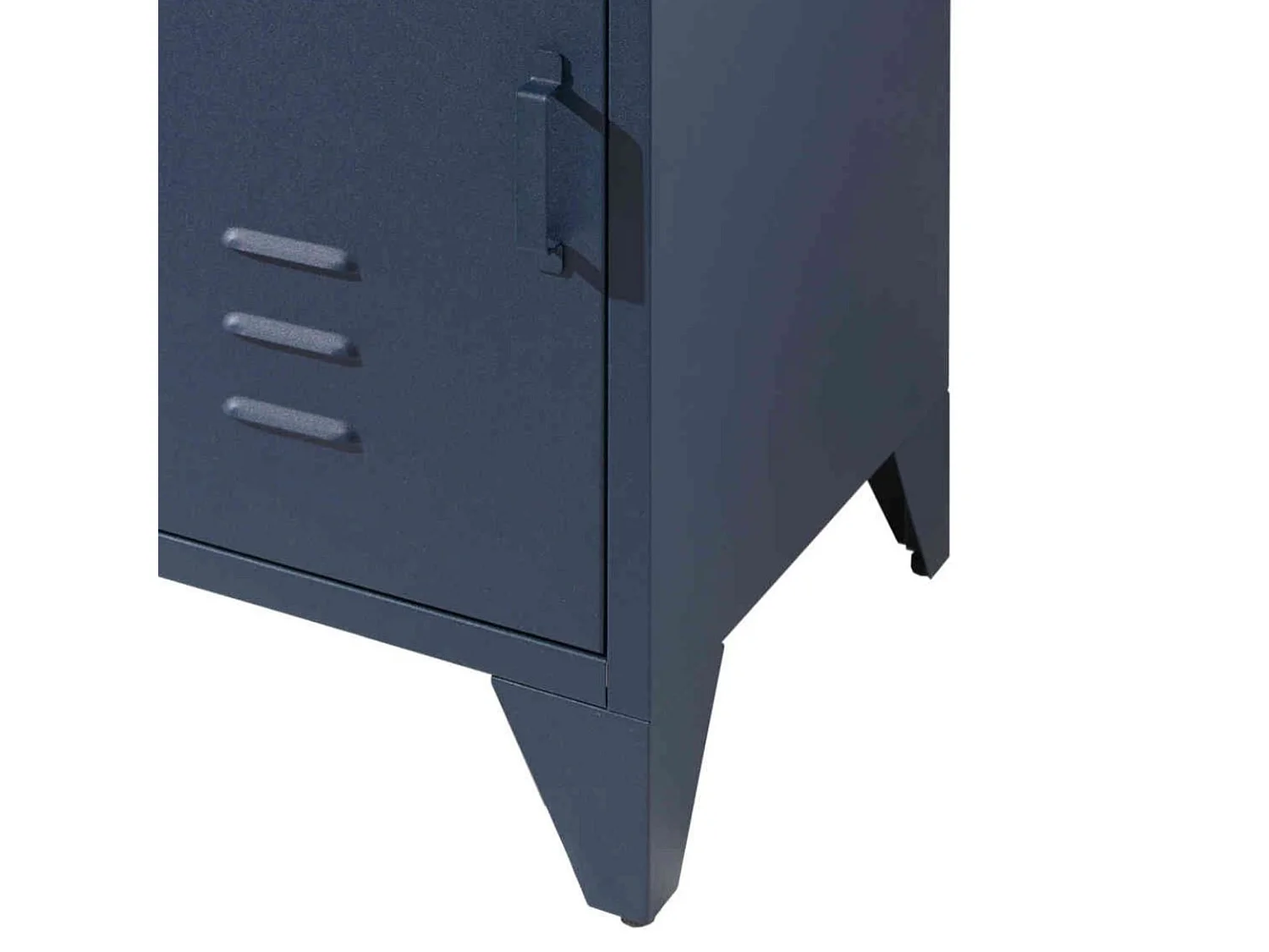 Chevet 1 porte en métal bleu - CH2061