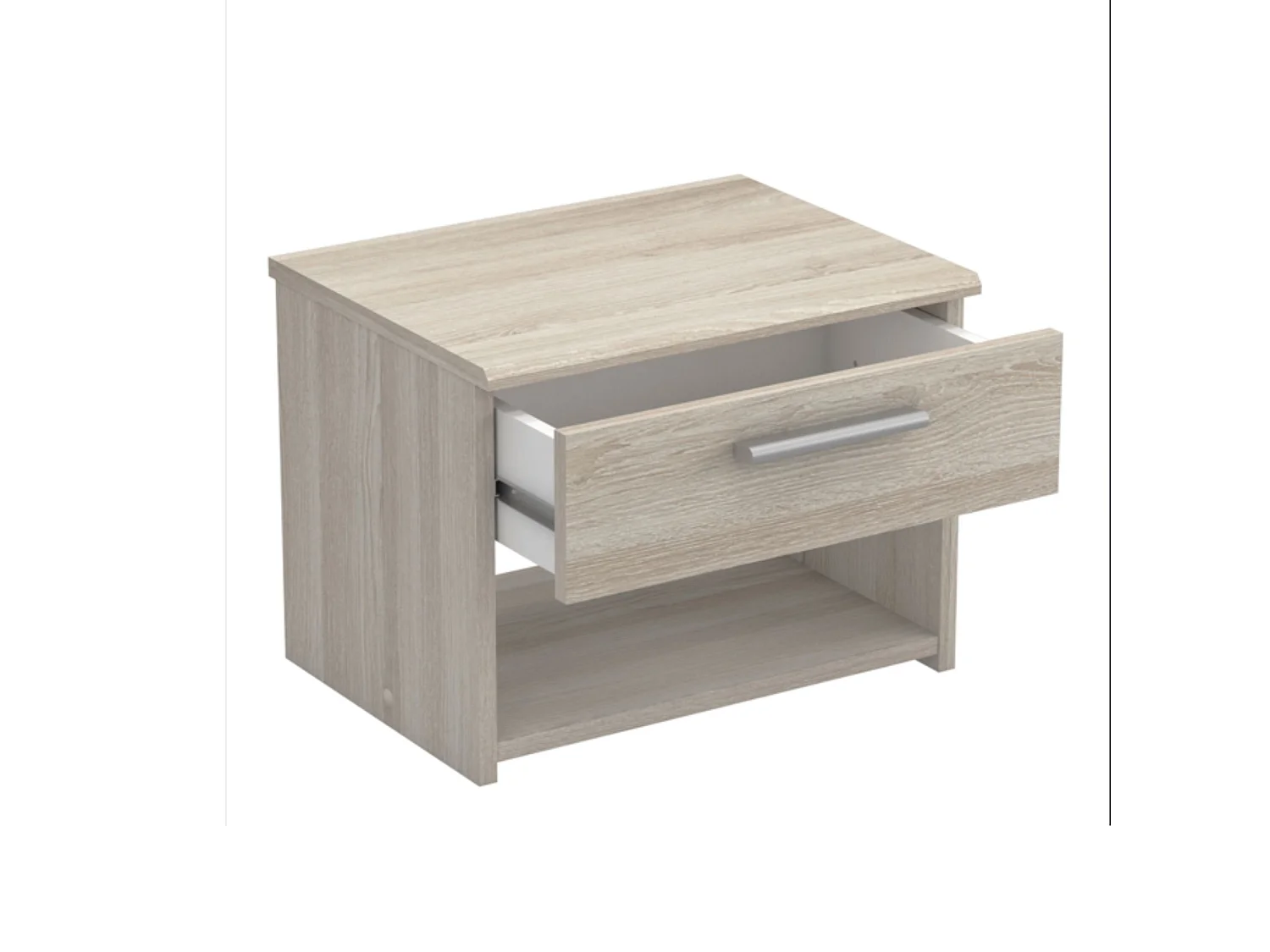 Chevet 1 tiroir 1 niche en bois chêne shannon - CH158
