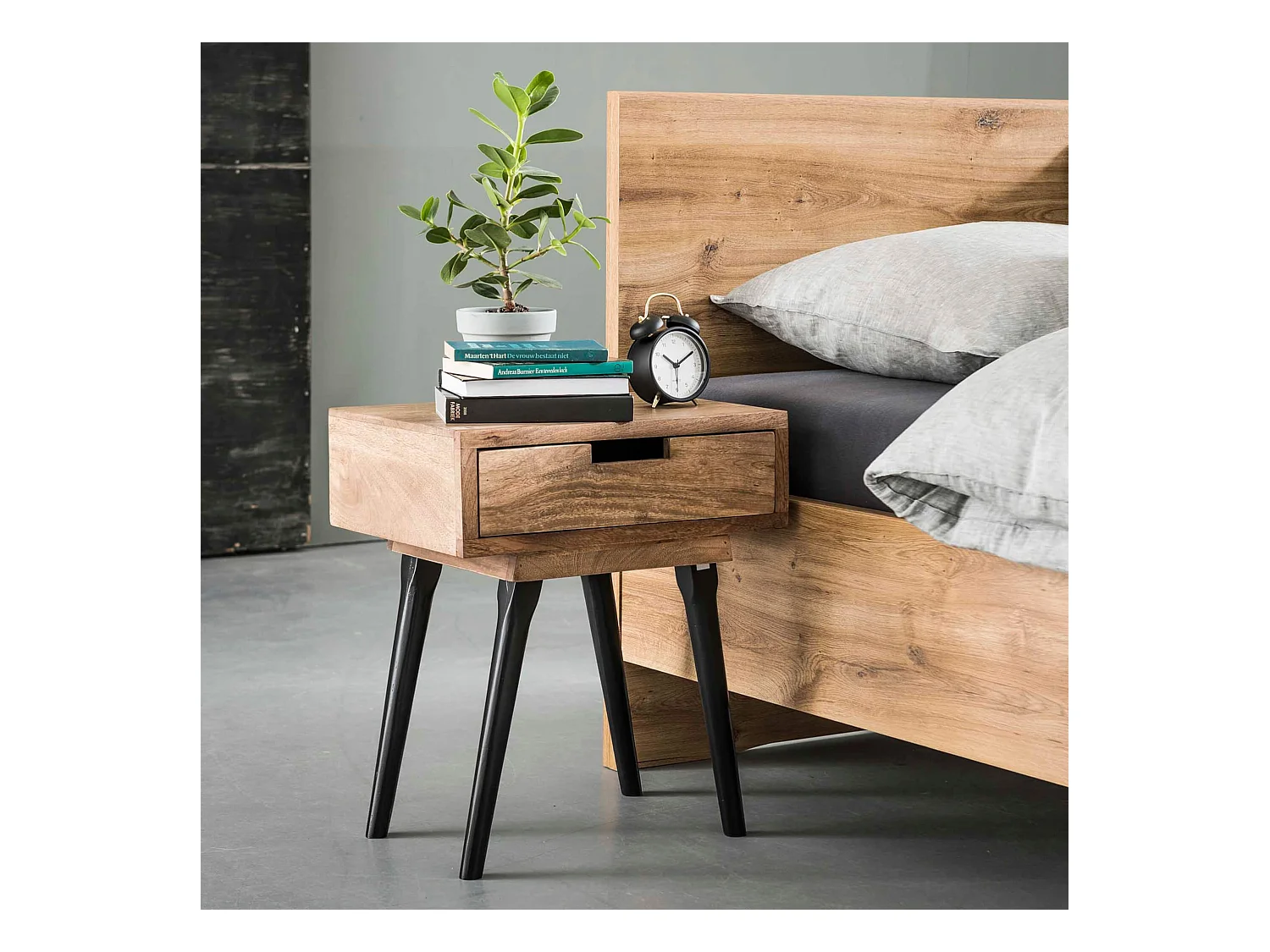 Chevet en bois massif 1 tiroir - CH18010