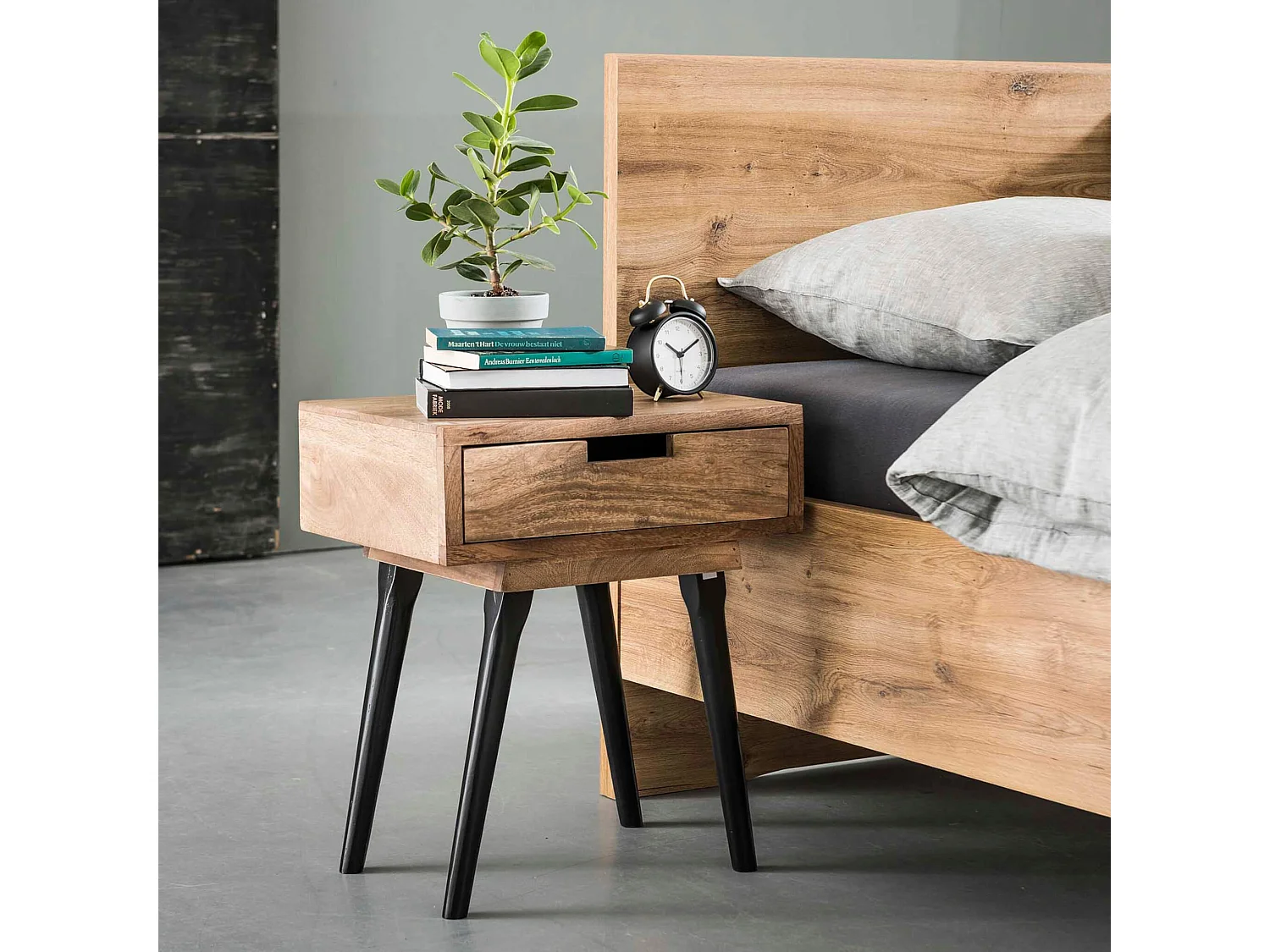 Chevet en bois massif 1 tiroir - CH18010