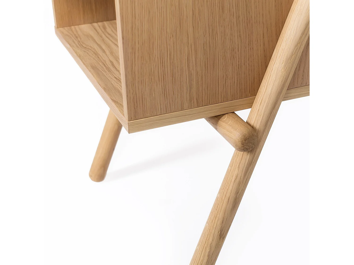 Chevet 1 tiroir 1 niche en bois massif blanc - CH0023