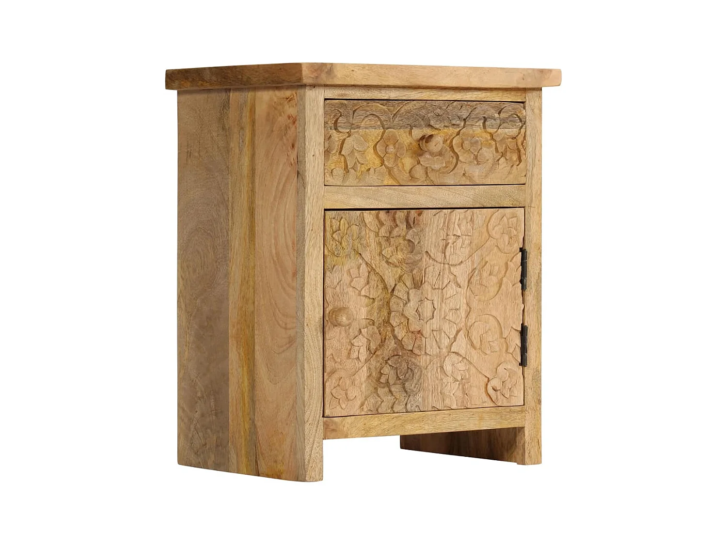 Table de nuit chevet bois marron 40 x 30 x 50 cm 1402082
