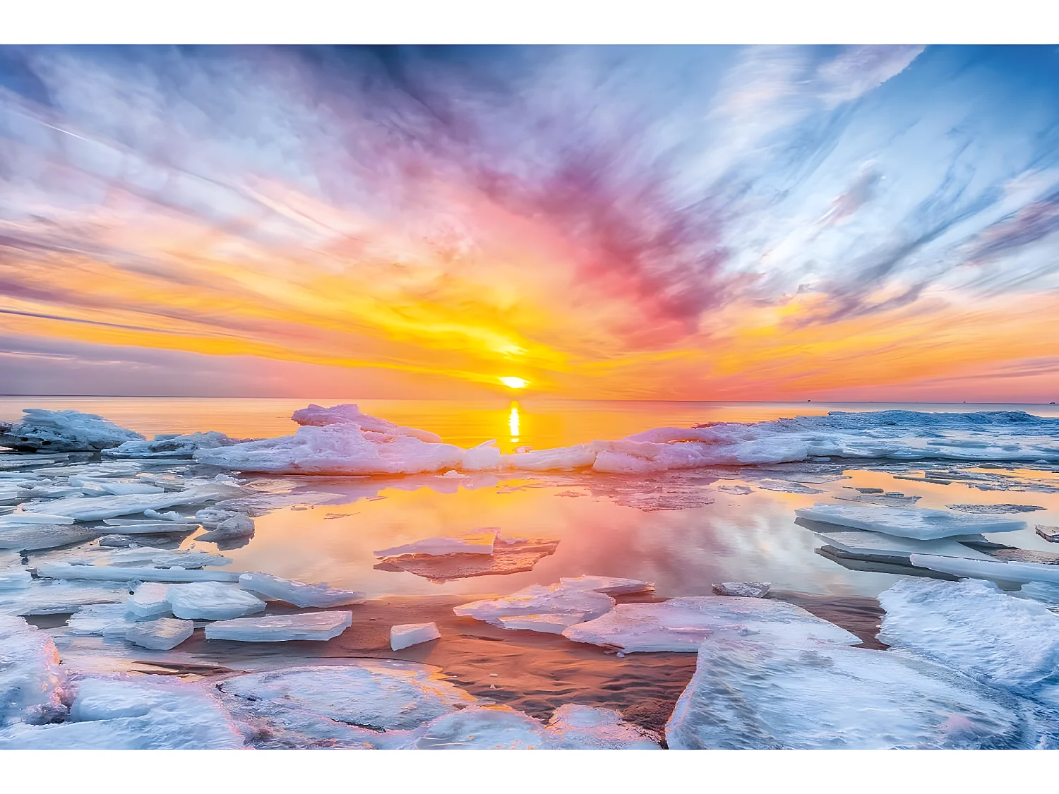 Tableau sur verre synthétique mer baltique 65x97 cm