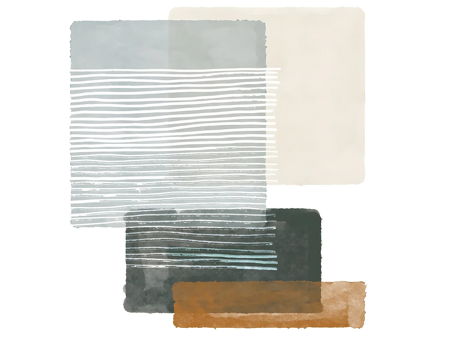 Tableau sur verre synthétique forme géométrique 90x90 cm