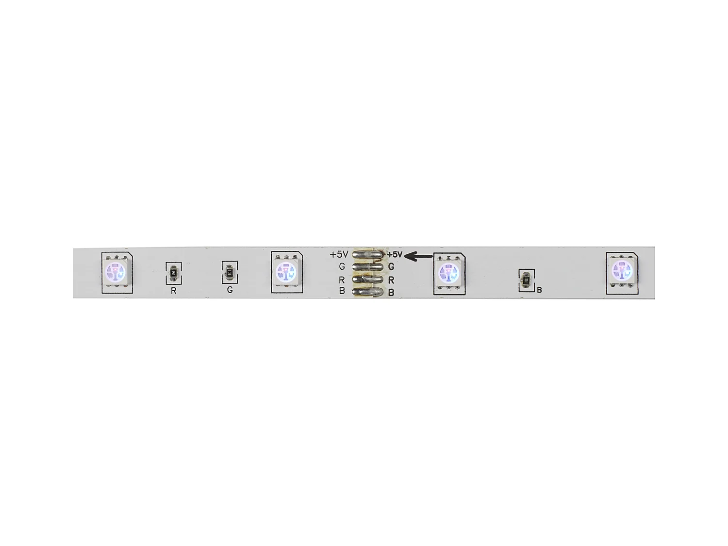 Ruban Rgb 30 Led 5m Connecte Multicolore