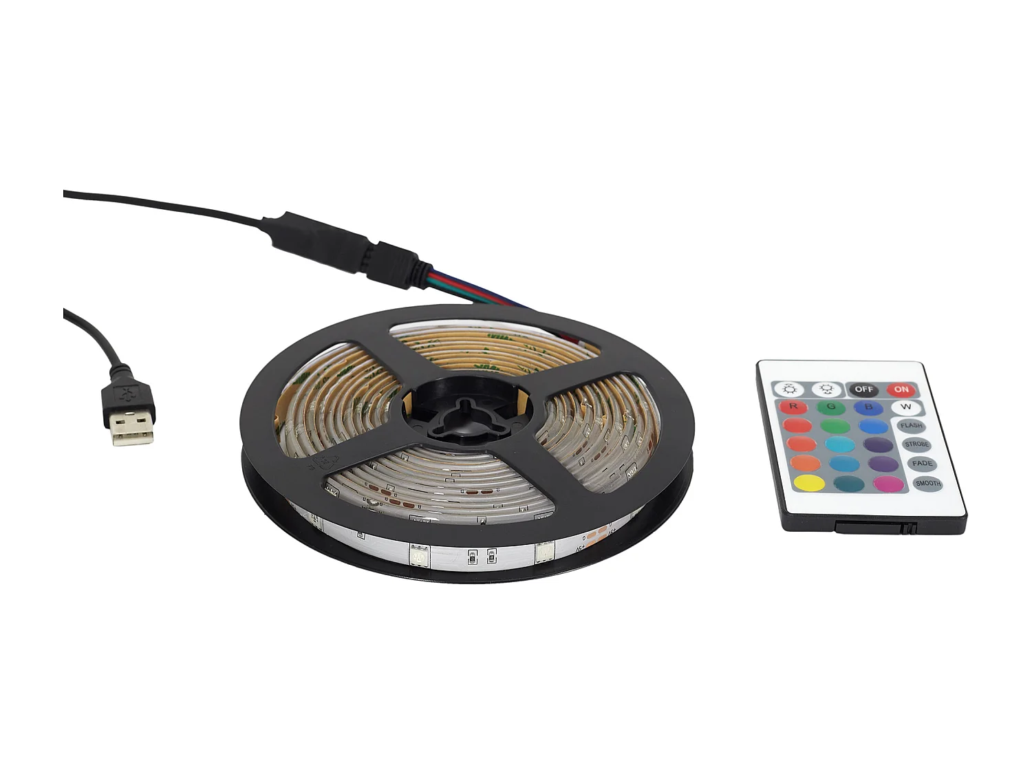 Ruban Rgb 30 Led 1m Telecommande Multicolore