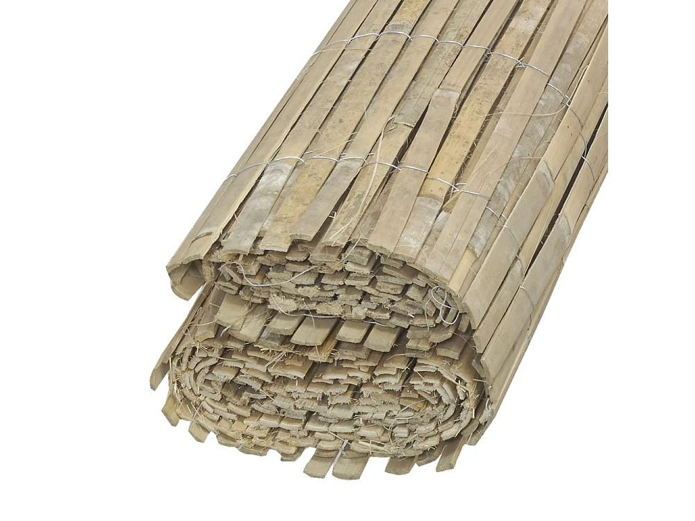 Canisse en bambou naturel - 2 x 5m [Lot de 3]