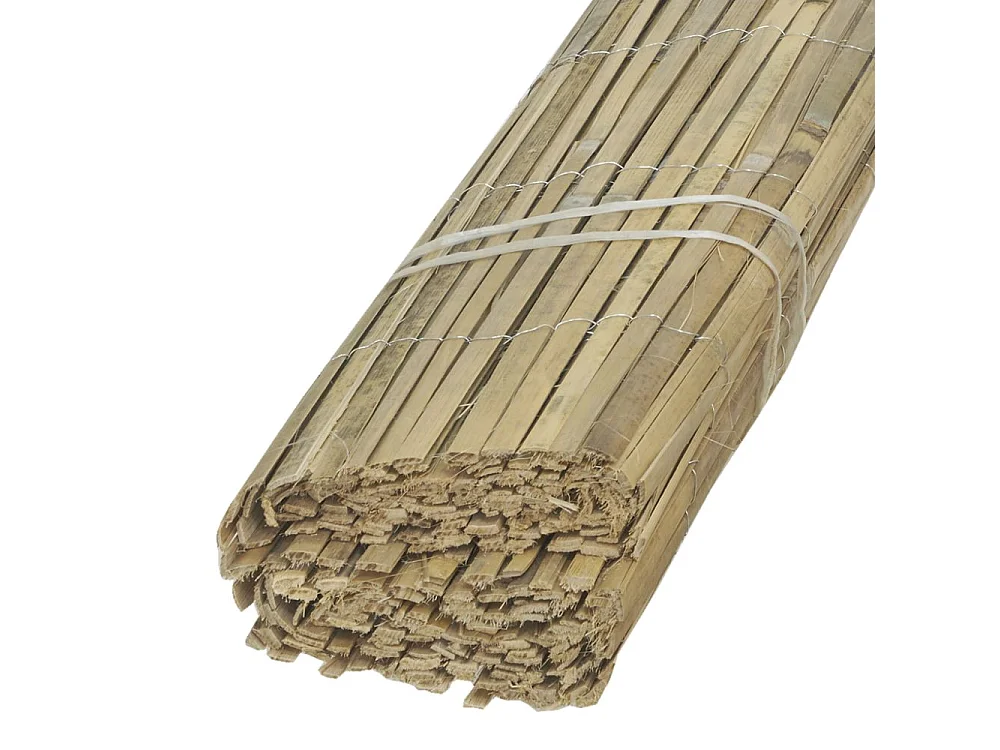 Canisse en bambou naturel - 1 x 5m [Lot de 5]