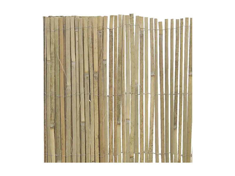 Canisse en bambou naturel - 2 x 5m [Lot de 5]