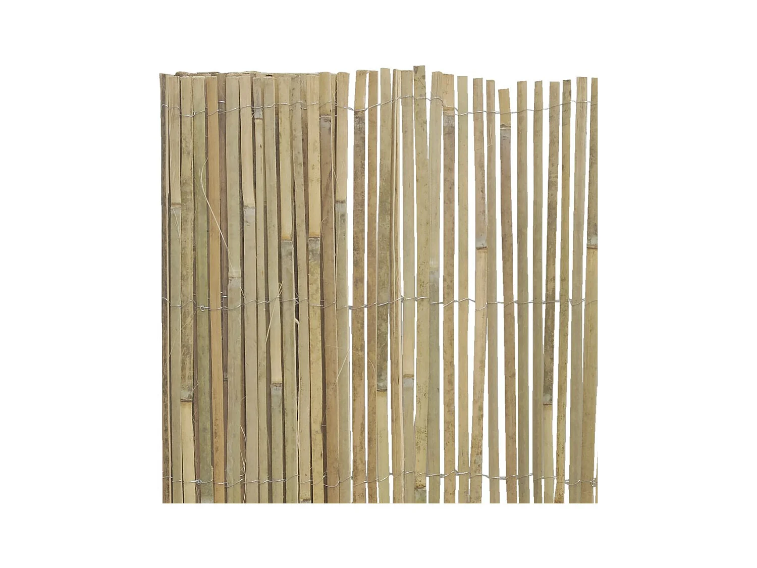 Canisse en bambou naturel - 2 x 5m [Lot de 5]