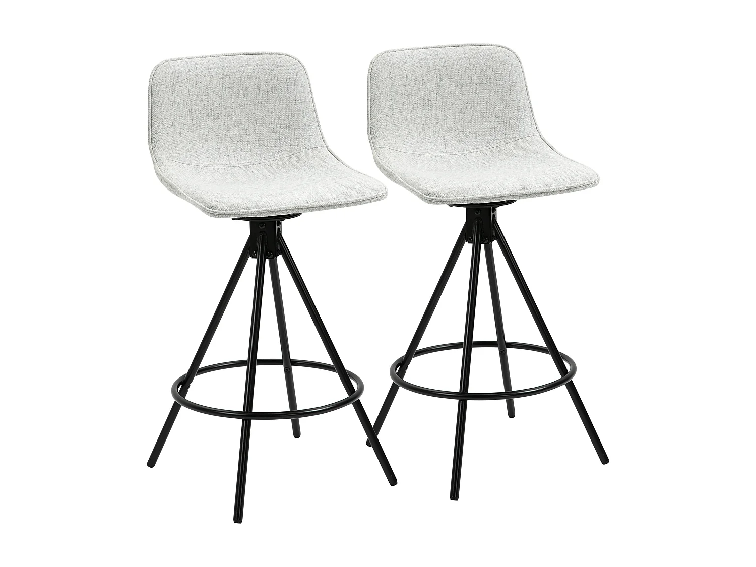 Taburetes de cocina gris 41.5x47.5x90 cm HOMCOM