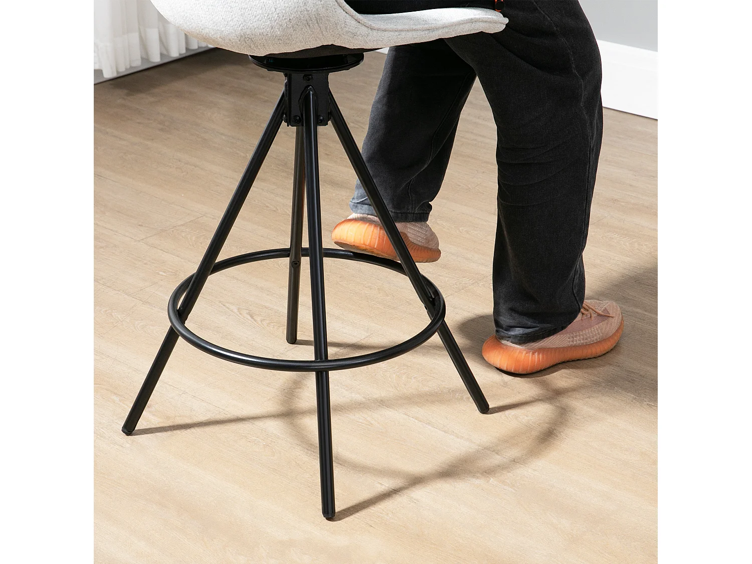 Taburetes de cocina gris 41.5x47.5x90 cm HOMCOM