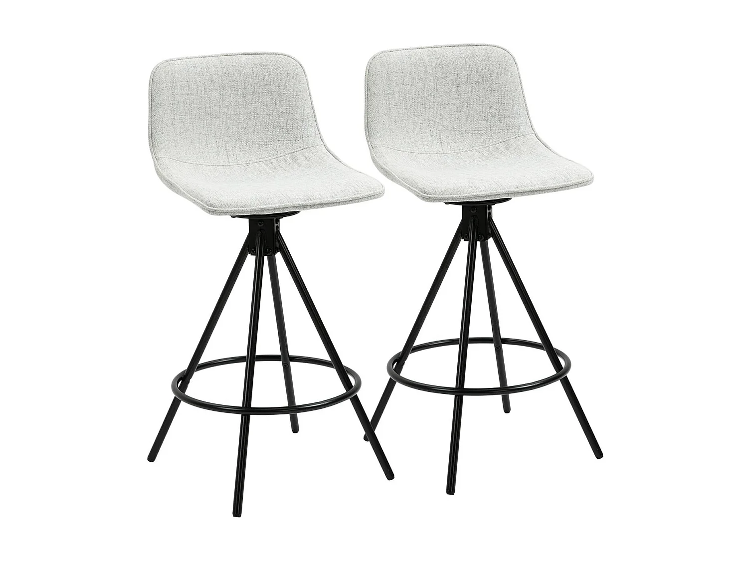 Taburetes de cocina gris 41.5x47.5x90 cm HOMCOM