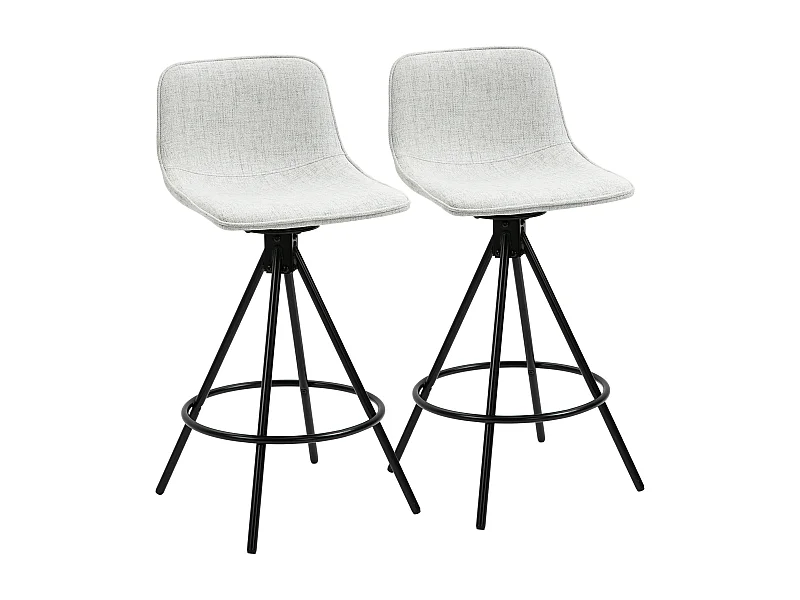 Taburetes de cocina gris 41.5x47.5x90 cm HOMCOM