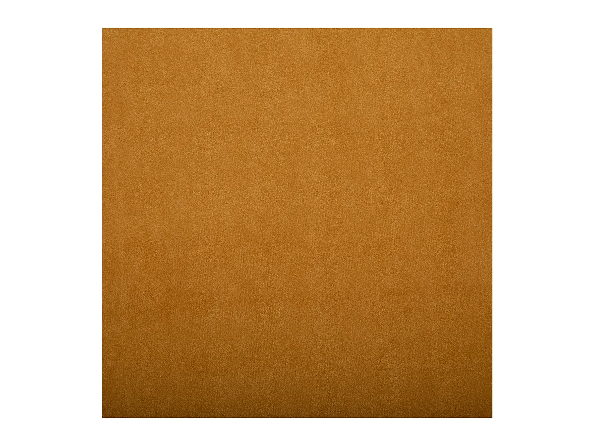 Fauteuil en Velours Jaune moutarde et Pieds en métal noir