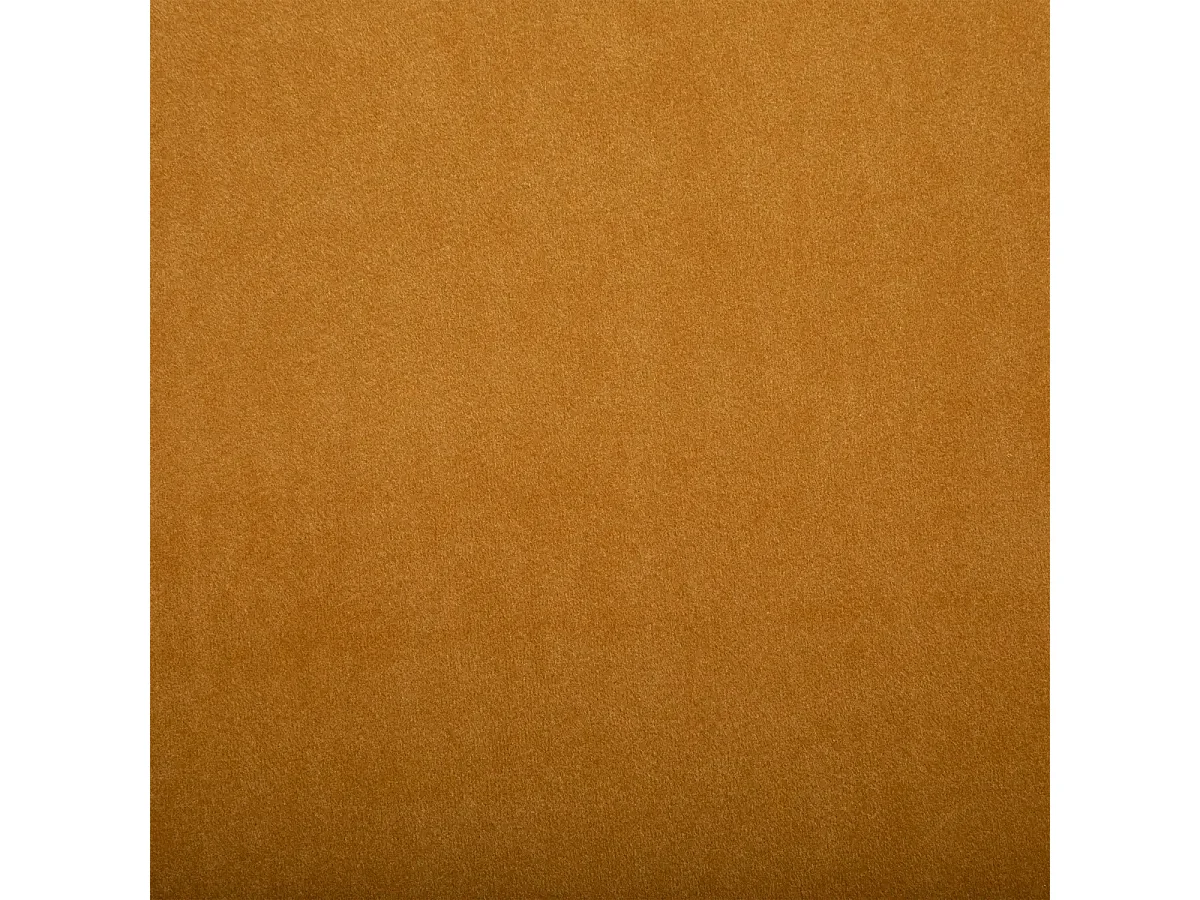 Fauteuil en Velours Jaune moutarde et Pieds en métal noir