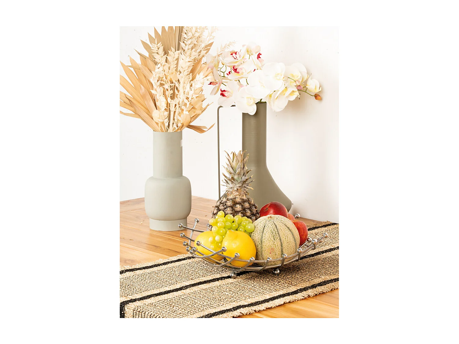 Corbeille à fruits en métal Carrée