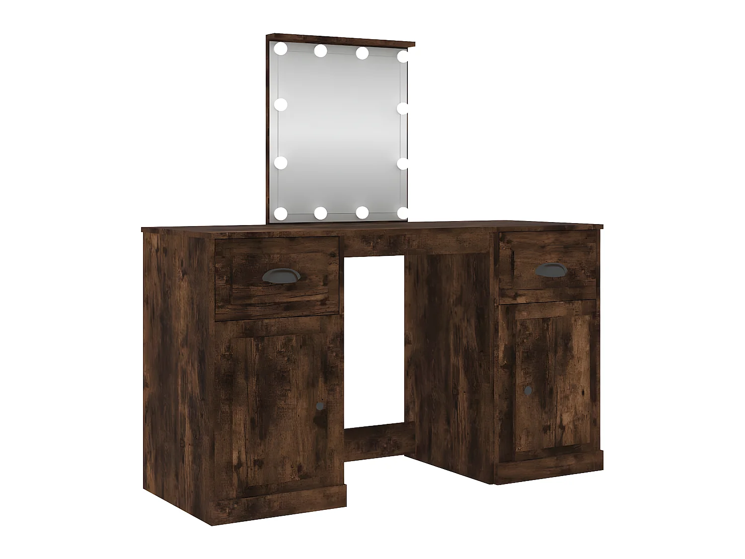 Tavolo da trucco tavolo da trucco design mobili camera da letto con led 130 x 50 x 1325 cm rovere 02_0006315