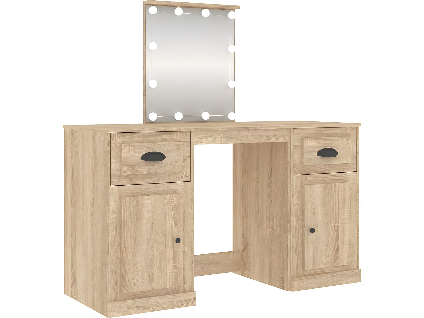 Coiffeuse Avec LED Et Rangement - Table De Maquillage VidaXL - Intérieur Chambre