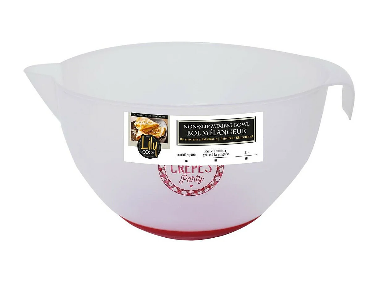 Bol Mélangeur "Chandeleur" 3L Transparent