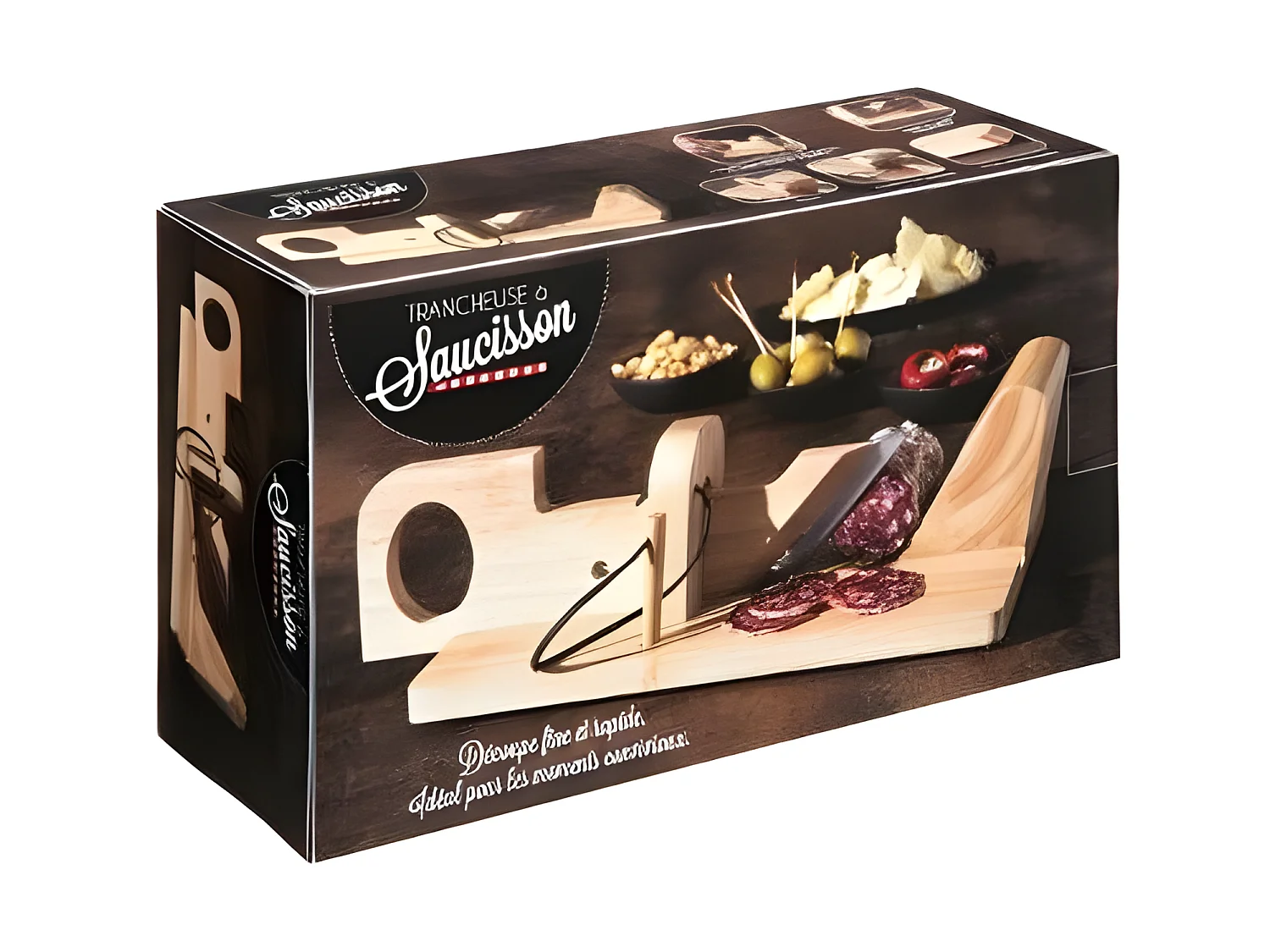 Trancheuse à Saucisson "Guillotine" 28cm Naturel