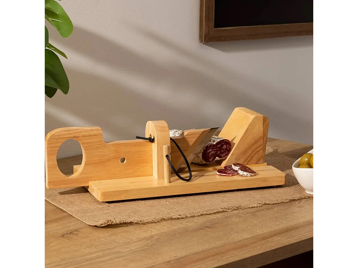 Trancheuse à Saucisson "Guillotine" 28cm Naturel