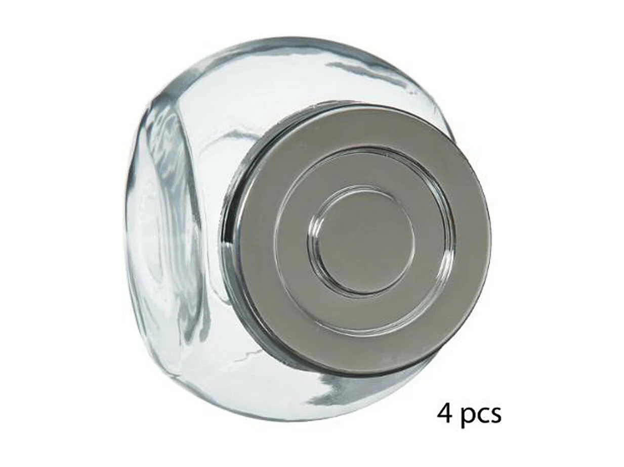 Lot de 4 Bocaux à Épices "Loupa" 200ml Transparent