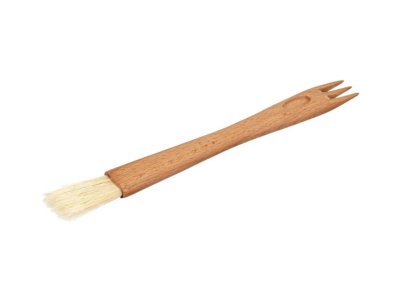 Pinceau de Pâtisserie 2 en 1 "Finition" 21cm Naturel