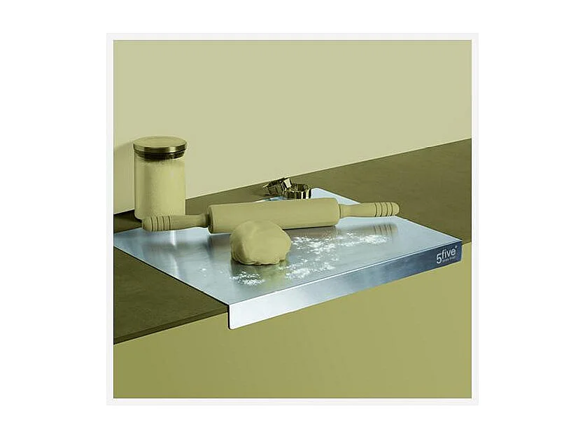 Planche à Pétrir Multi-Usages "Inox" 50cm Gris