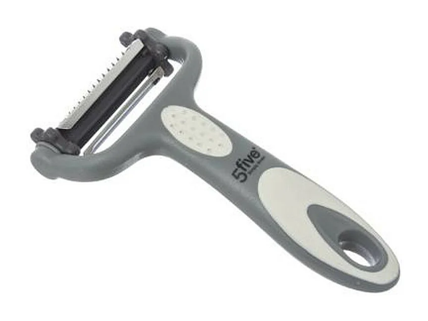 Éplucheur 3 Lames en Acier "Rasoir" 15cm Gris
