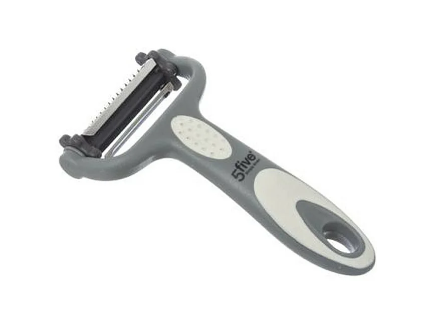 Éplucheur 3 Lames en Acier "Rasoir" 15cm Gris