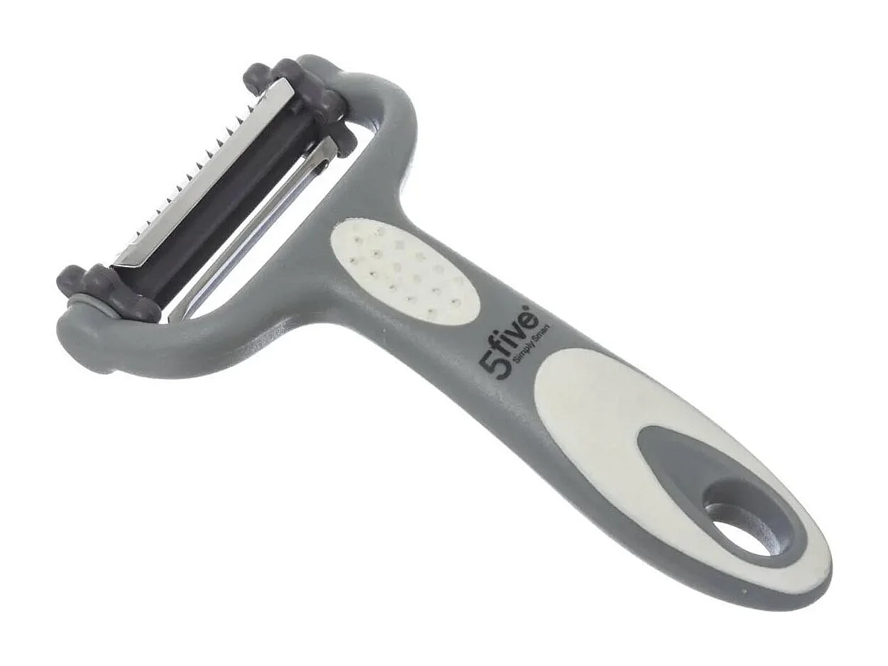 Éplucheur 3 Lames en Acier "Rasoir" 15cm Gris