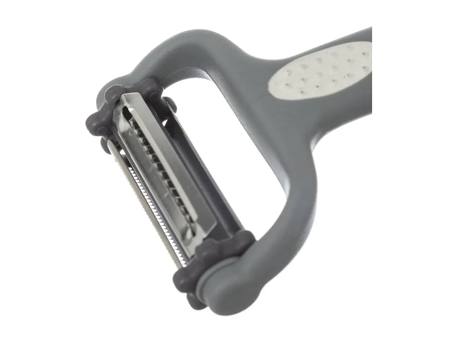 Éplucheur 3 Lames en Acier "Rasoir" 15cm Gris