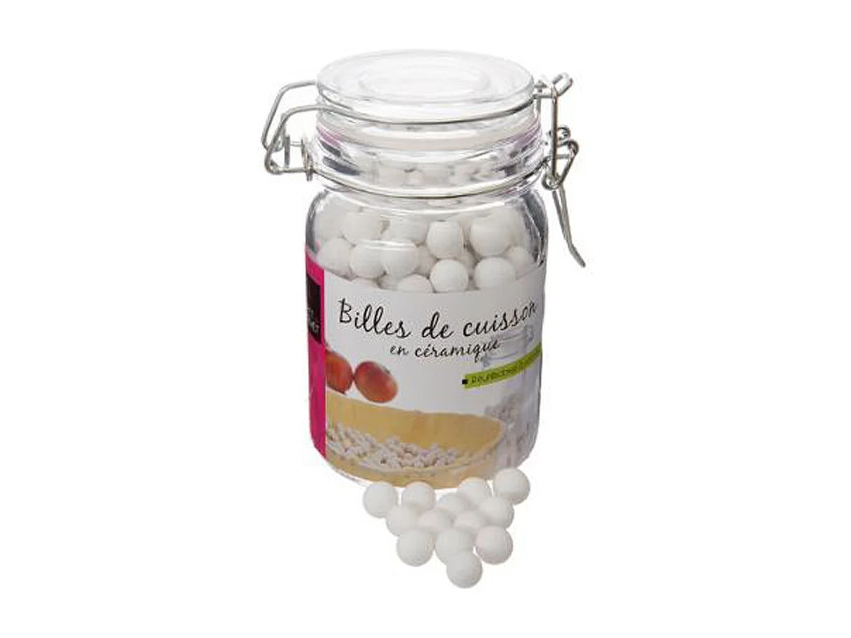 Billes de Cuisson en Céramique "Patisserie" 7cm Blanc