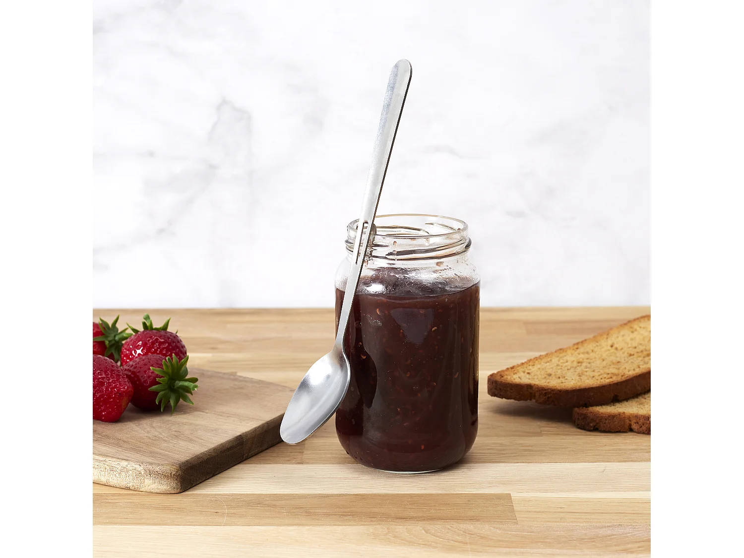 Lot de 2 Cuillères à Confiture - COOK CONCEPT - Longues - Argent